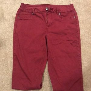 Super comfy Maurice’s red skinny jeans